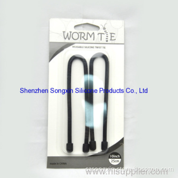 Dia 5.0mm Black Safe Twist Tie For Various Fields 
